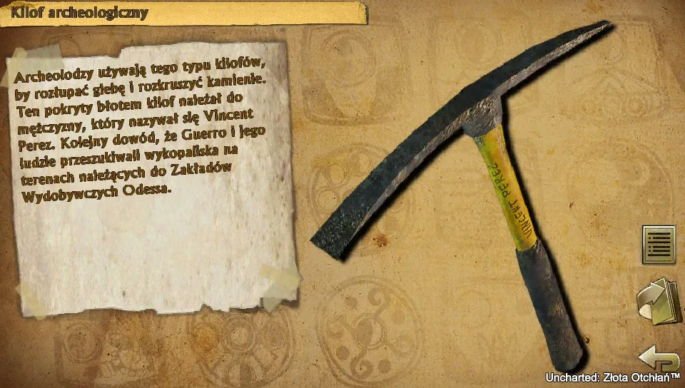 Jest to jedyna część w serii, która zapewnia tak rozbudowane opisy znalezisk. Grafika prywatna.