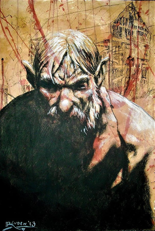 Wilbur Whateley autorstwa Reubena C. DoddaReuben C. Dodd - Deviantart - Facebook, CC BY-SA 3.0 <https://creativecommons.org/licenses/by-sa/3.0>, via Wikimedia Commons