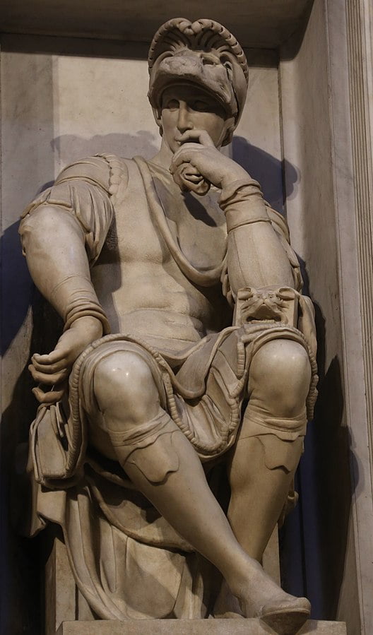 "Lorenzo de'Medici", Michał Anioł, 1526-1534.
