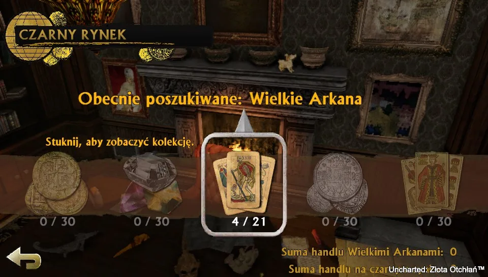 "Czarny Rynek" znacznie ułatwiał zdobycie trofeów dotyczących zebrania wszystkich skarbów. Jeżeli tylko udało się znaleźć kogoś, kto chciał się z nami wymienić... Grafika prywatna.