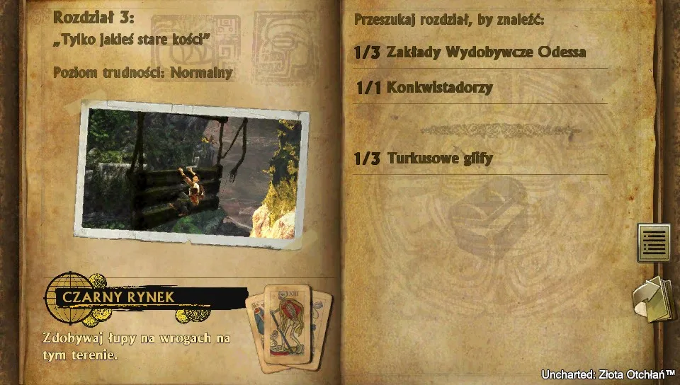 Dziennik - centrum dowodzenia Nate'a. Grafika prywatna.