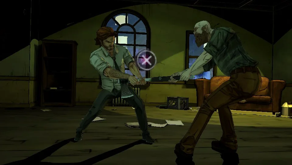 Podczas walki albo pościgu wymagane jest przejście segmentu quick-time-event. Archiwum prywatne.