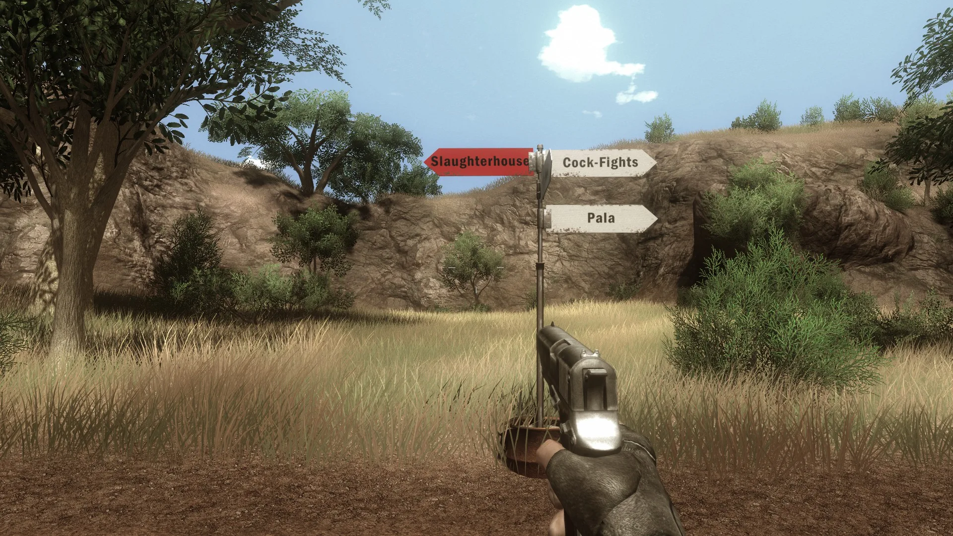 Na pomoc w nawigacji przychodzą znaki - podświetlony kierunek pokazuje, gdzie należy się udać. Archiwum prywatne.