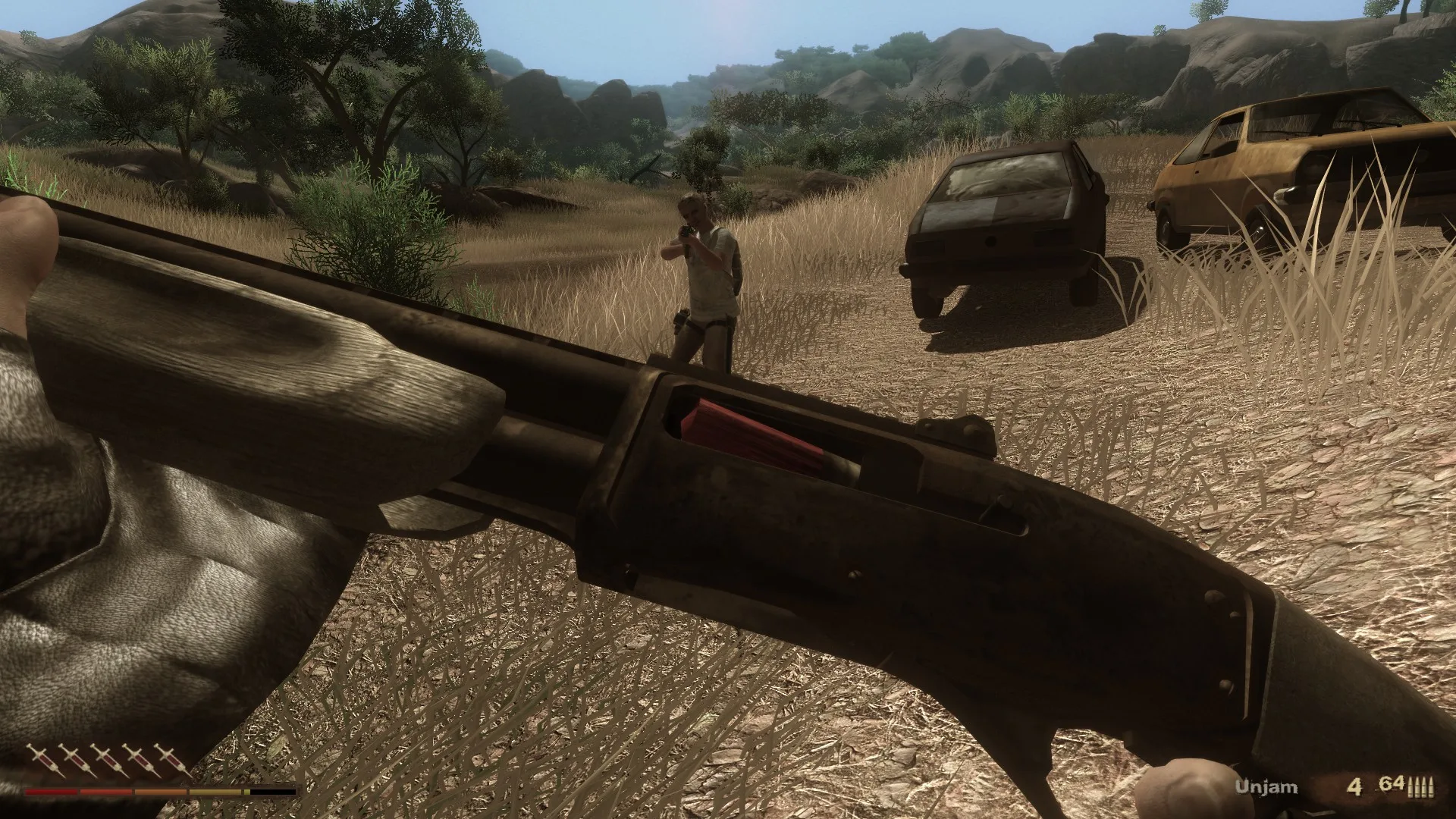 Zacięcie się broni może stanowić o być albo nie być na sawannie. Archiwum prywatne.