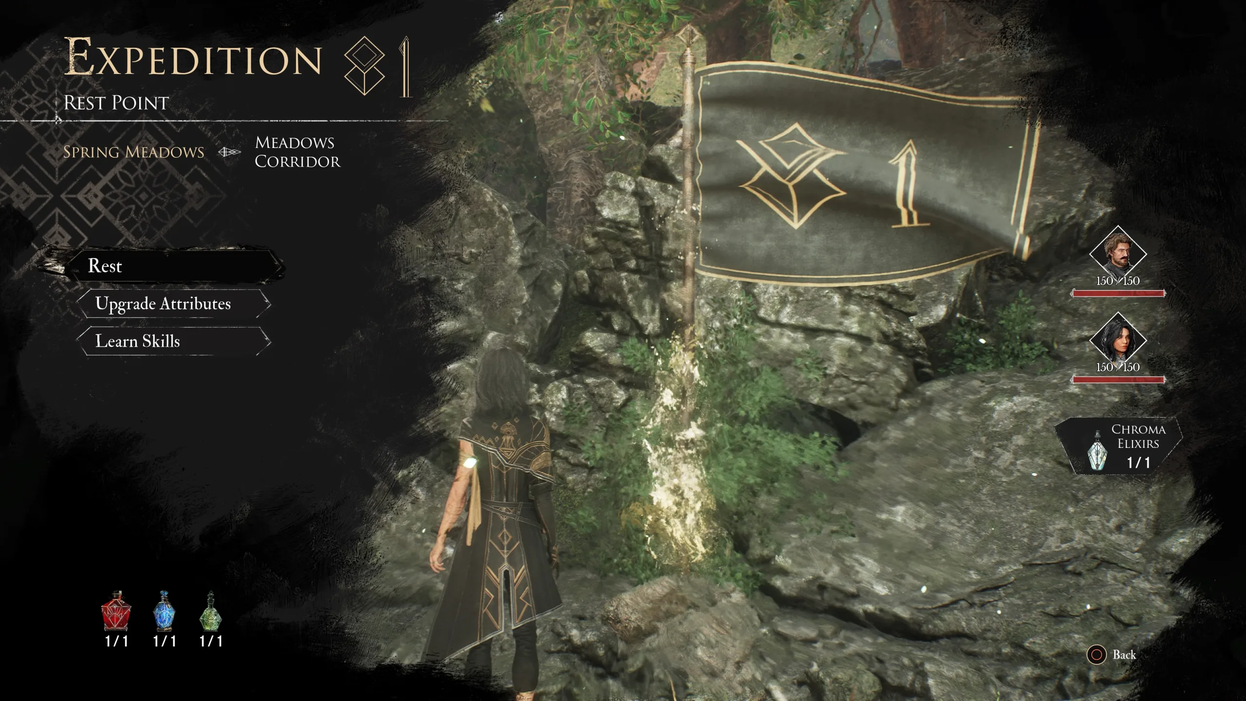 W każdej lokacji znajduje się system obozowisk, przy których można odpocząć - są to pozostałości po poprzednich ekspedycjach. Archiwum prywatne.