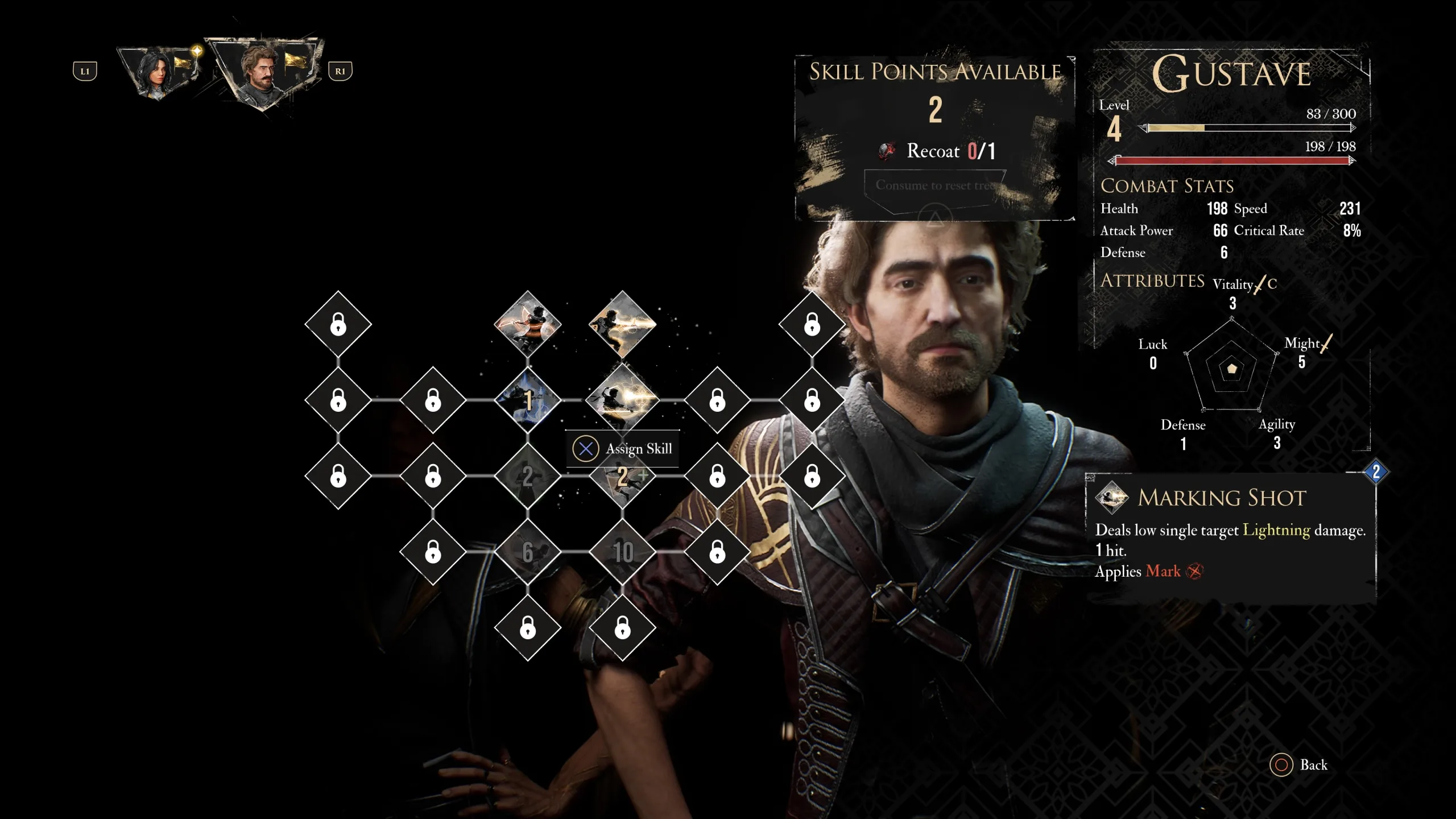 Ekran drzewka umiejętności członków ekspedycji. Archiwum prywatne.