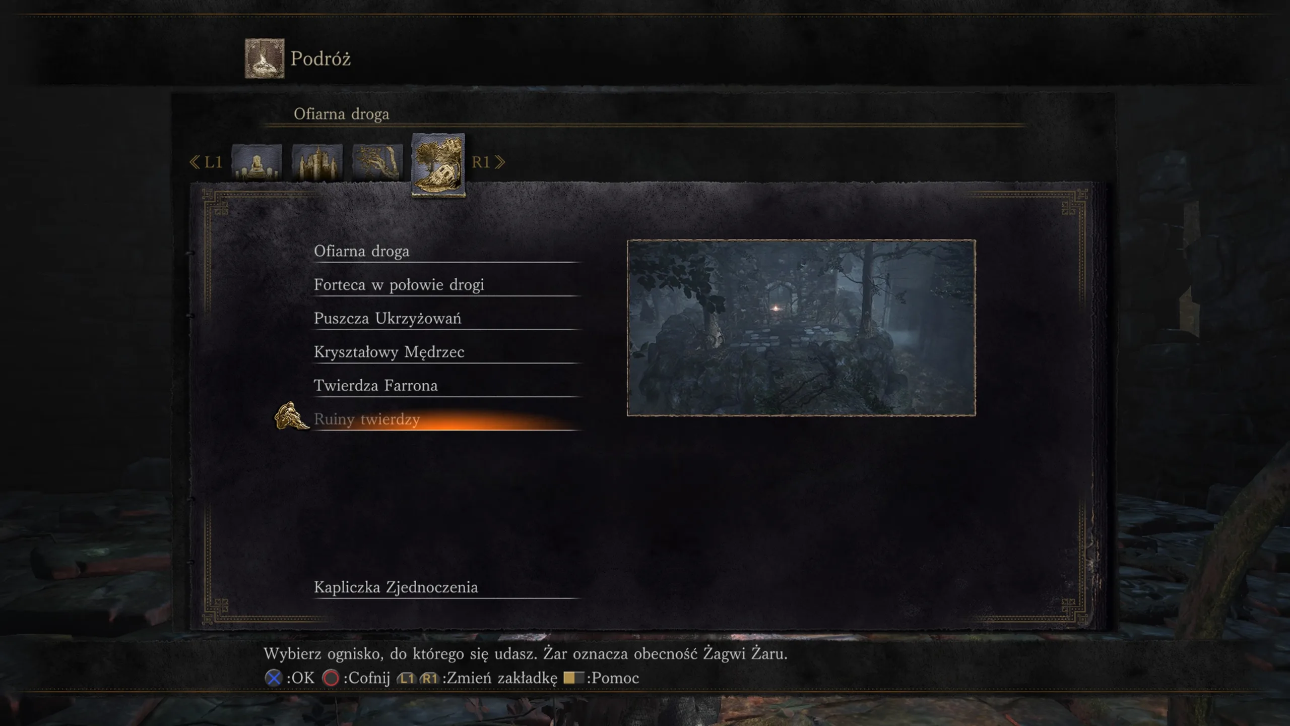 Szybka podróż w Dark Souls 3. Grafika prywatna.