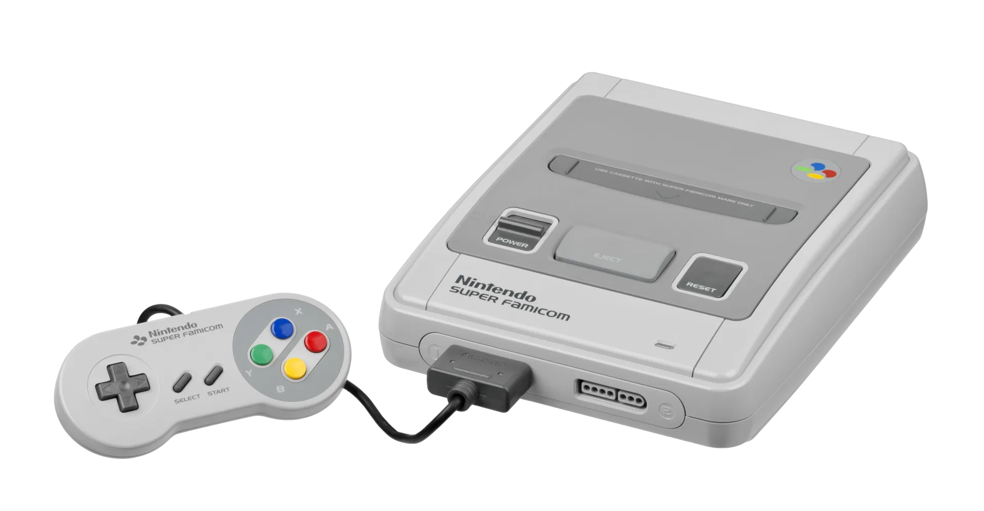 Super NES (Super Famicom) od Nintendo. Domena publiczna.