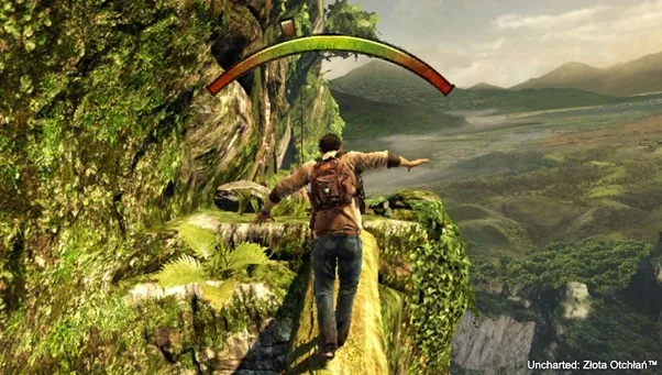 Sekwencja balansowania na kłodzie. Grafika prywatna.