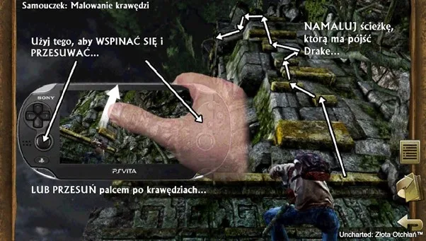 Samouczek dotyczący "rysowania" trasy parkouru. Grafika prywatna.