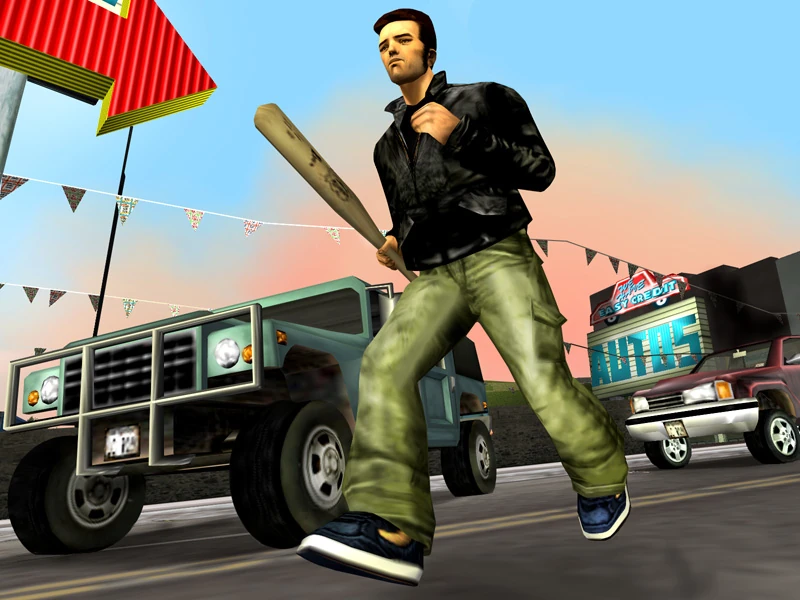 Seria GTA od zawsze zachęcała do siania chaosu w otwartym świecie, co na poziom trójwymiarowy wyniosło GTA 3. By Kamikatsu.