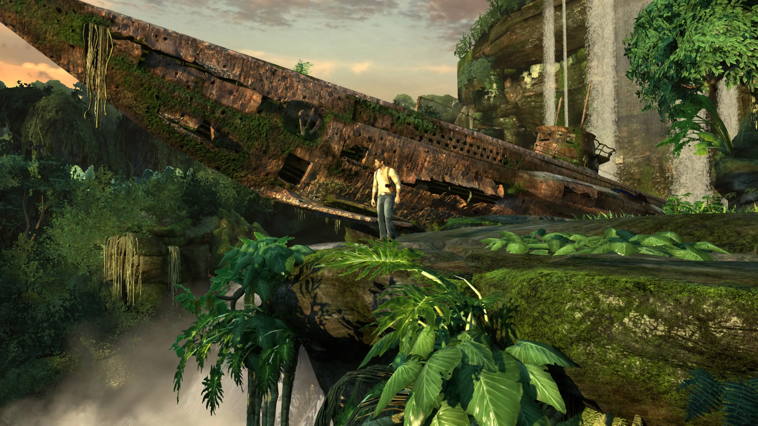 Klasyczna sekwencja z U-Bootem w Uncharted 1. Grafika prywatna.