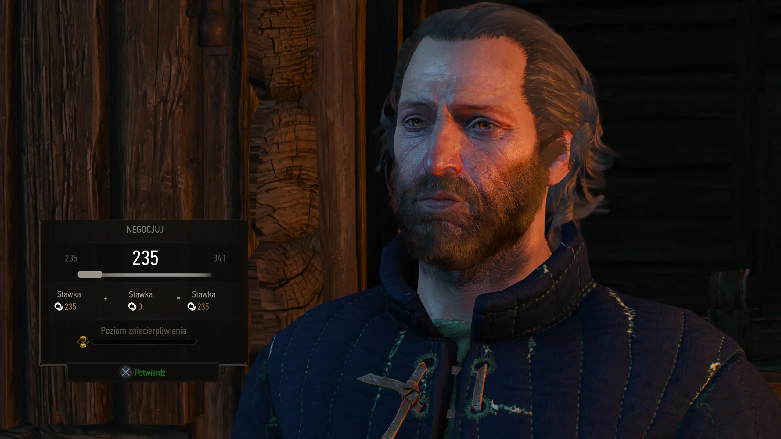 Proces przyjmowania zlecenia w Wiedźminie 3. Grafika prywatna.