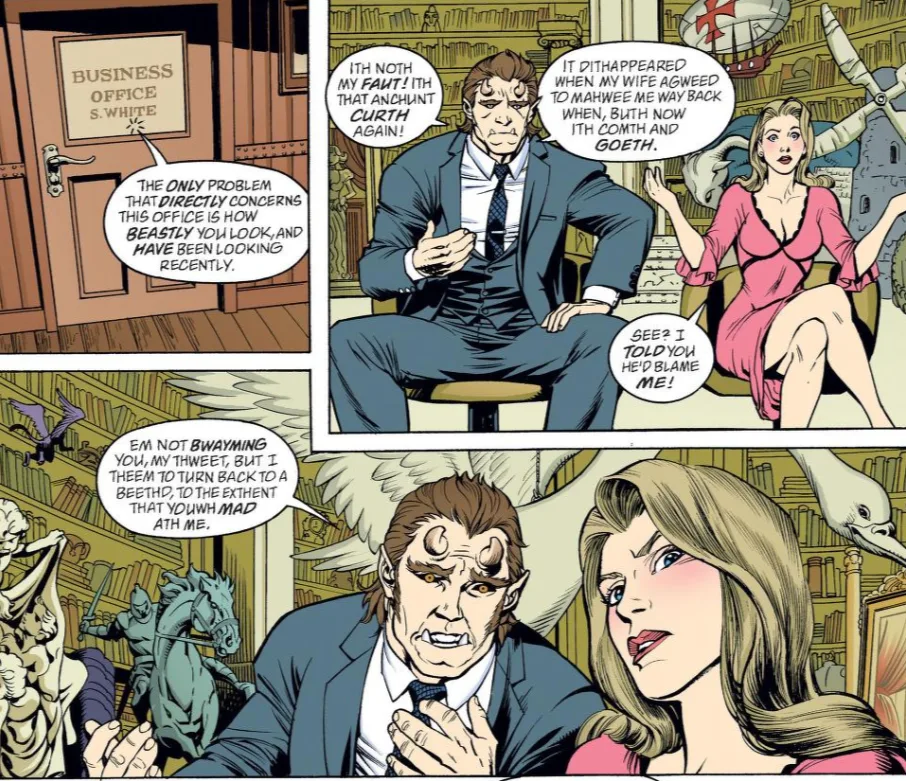 Piękna i Bestia w komiksach. Archiwum prywatne.