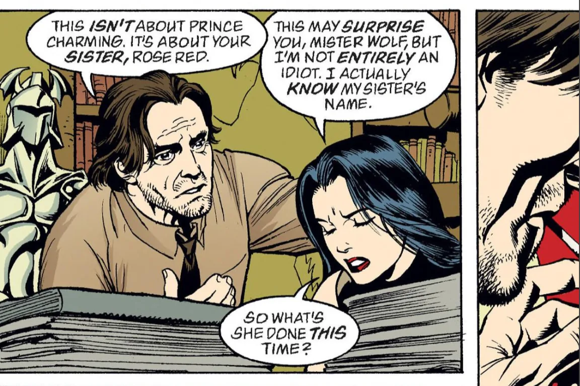 Bigby Wolf i Śnieżka (Snow White) w Fables. Archiwum prywatne.
